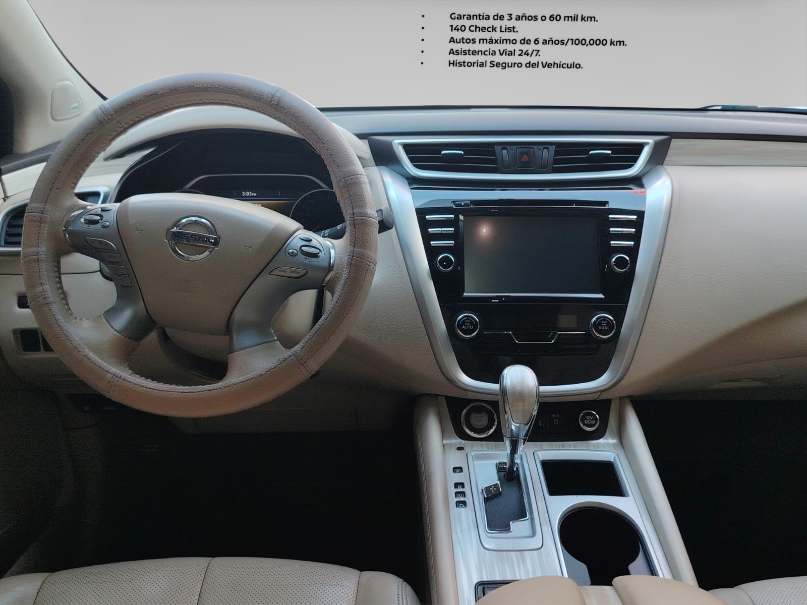 2019 Nissan MURANO 5 PTS EXCLUSIVE CVT GPS PIEL QC RA-20 4X4