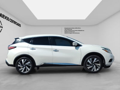 2019 Nissan MURANO 5 PTS EXCLUSIVE CVT GPS PIEL QC RA-20 4X4