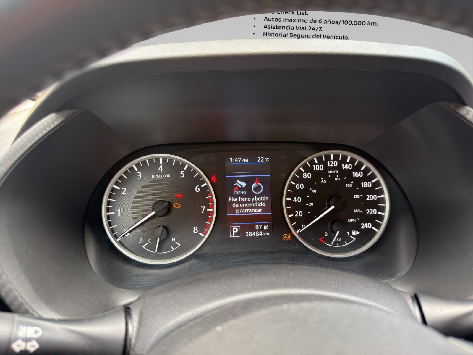 2022 Nissan SENTRA 4 PTS ADVANCE TA AAC F NIEBLA RA-16